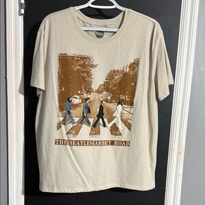 The Beatles Hybrid Apparel Abbey Road Short Sleeve Rhinestone Tee Size: L 12-14